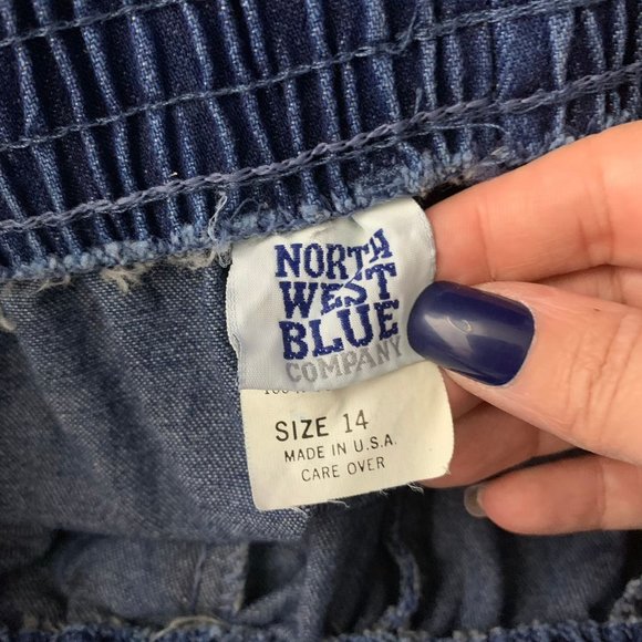 Vintage Deadstock High Rise Mom Jeans S Med Wash Elastic Waist Pockets Tapered - Picture 6 of 6